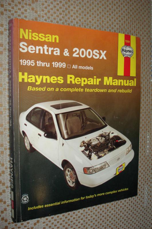 1995-1999 nissan sentra 200sx service manual shop book haynes repair 96 97 98