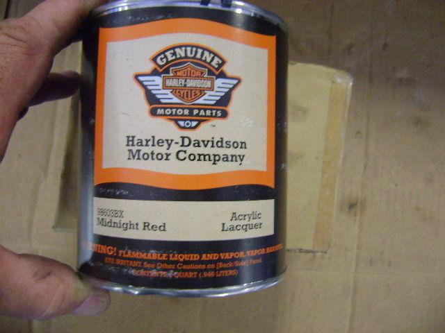 Harley new oem paint midnight red qt. laquer p-0000072841