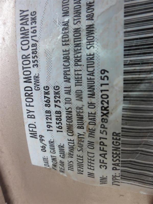 91-97 98 99 00 01 02 escort starter motor exc. cpe id f0cf-11000-ba