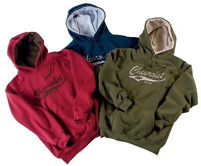 Hooded sweatshirt olive chevrolet camaro men's x-lg each