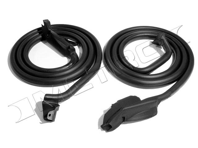 1978-82 corvette door weatherstrip rubber seal - metro lm 19-d