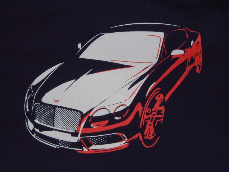 Bentley collections 2012 v8 collection t-shirt  w/prints usa size l, euro xl nib
