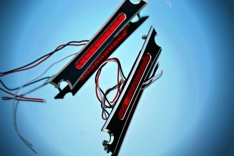 Contrast cut led taillights harley davidson street road glide set tail lights