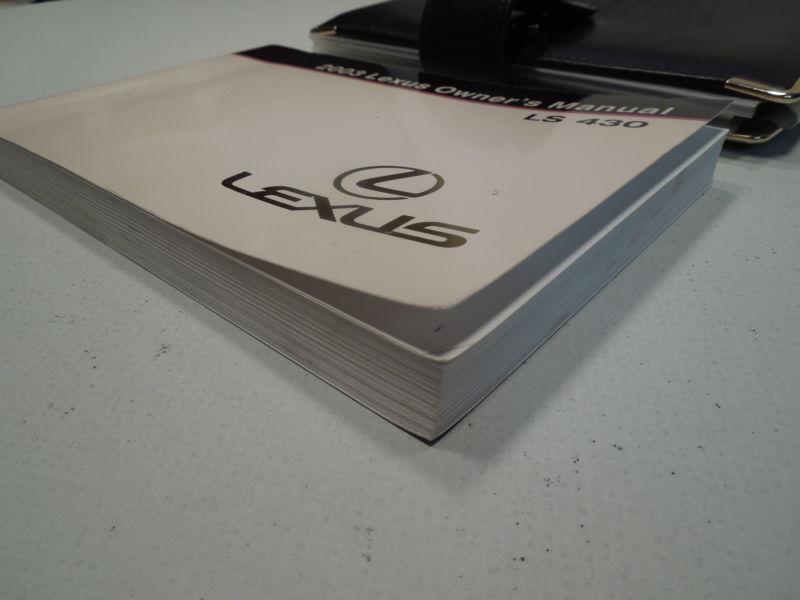 2003 LEXUS LS 430 OWNERS MANUAL WITH CASE EXCELLENT, US $19.99, image 3