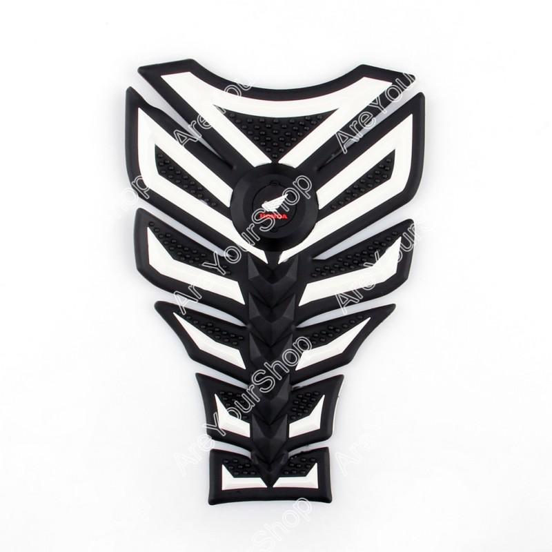 3d rubber tank pad protector gas motorcycle honda cbr 600 900 954 1000 rr white