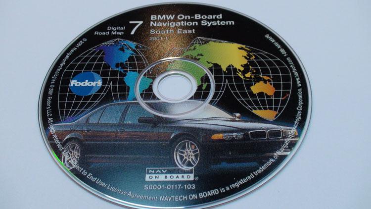 97 98 99 00 01 bmw 3 5 7 version 2001.1 navigation cd 7 southeast disc map gps