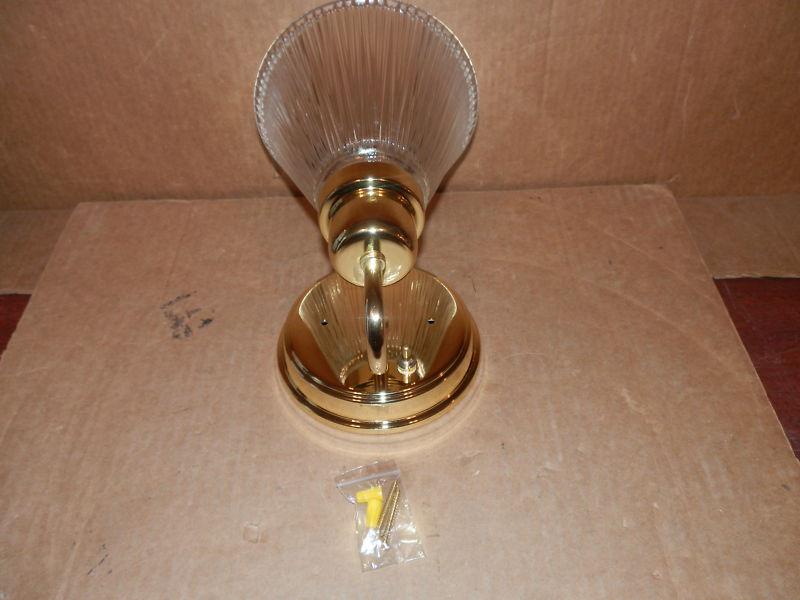 12 VOLT SINGLE POLISH BRASS LIGHT ( NEW ), US $2.97, image 2
