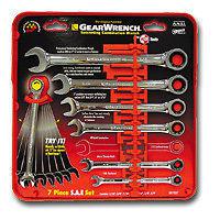 Gearwrench 9317 7 piece sae ratcheting wrench set 5/16"-3/4"