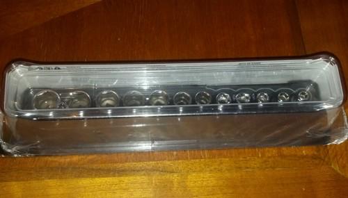 Snap-on 112tmmy 1/4  drive chrome shallow metric socket set new
