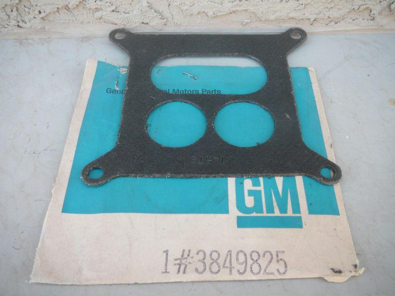 1965 corvette carburetor gasket 327 cu. in. 350 h.p. gm nos 