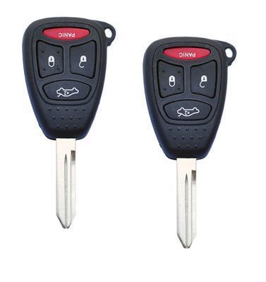 2x four buttons keyless entry remote case for chrysler dodge jeep