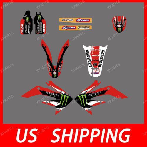 TEAM GRAPHICS BACKGROUNDS DECALS STICKERS FOR HONDA CRF250X 2004 2005 2006 2007, US $44.99, image 3