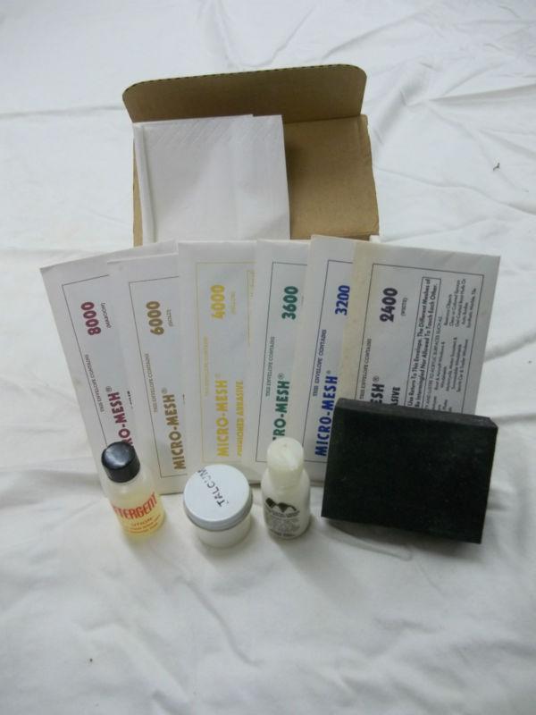 Micro-mesh acrylic restoration military kit rs-69 and polysand maintenance kit