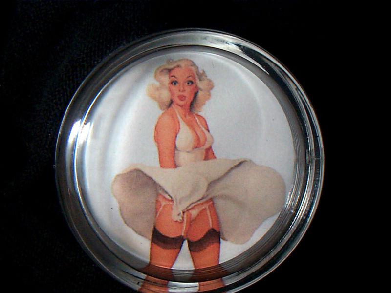That Dress Marilyn Rat Rod STEERING WHEEL SPINNER KNOB Hot PIN UP Girl Brody nob, US $24.99, image 4