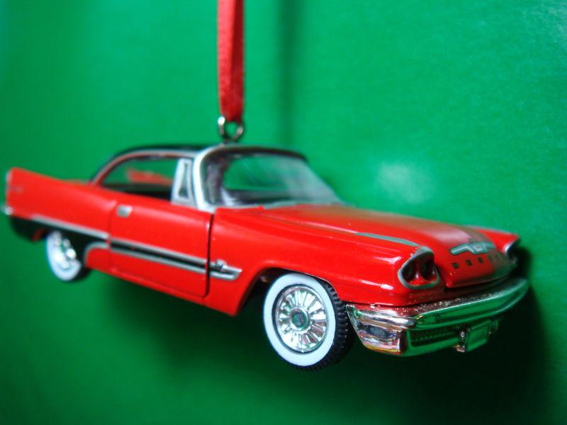 1957 '57 desoto adventure red & black christmas tree ornament
