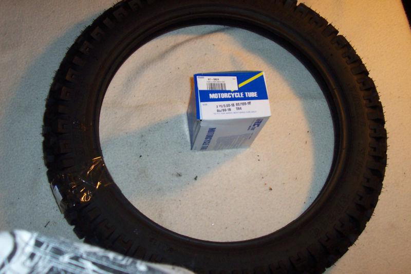 Find Dirt Bike tire and inner tube.Golden Boy 3.00/16 Never mounted. in