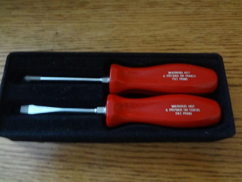 SNAP-ON screw driver set new sdd2 and sddp31 red straight and phillips in box , US $40.00, image 2