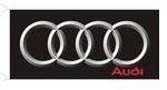 Audi black rings flag banner 5x3 feet new amazing!