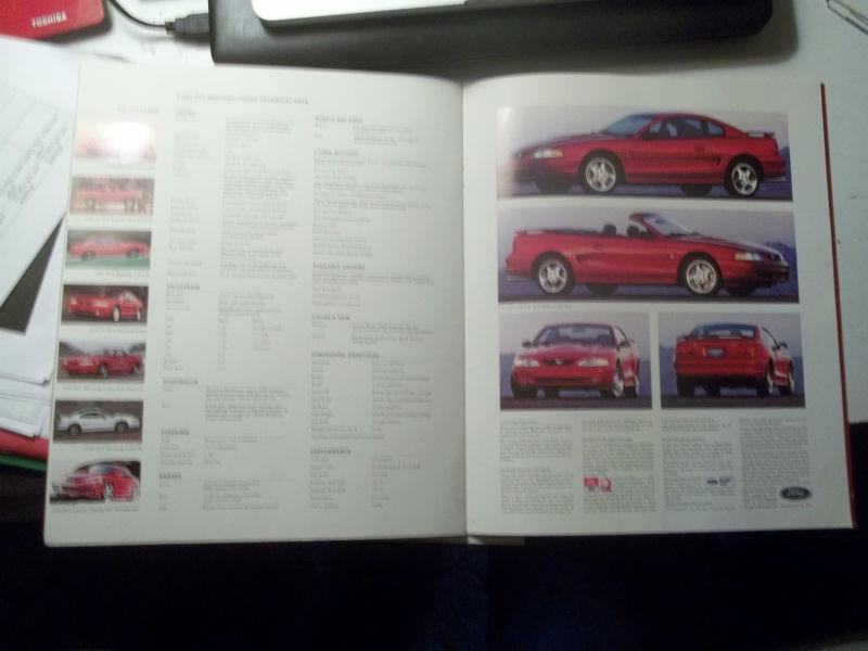 Find 1997 FORD MUSTANG SVT COBRA DELUX DEALER SALES BROCHURE in