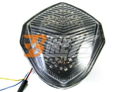 Fit suzuki gsx r 1000 03-04 k3 clear led tail light w/ turn signal integrated