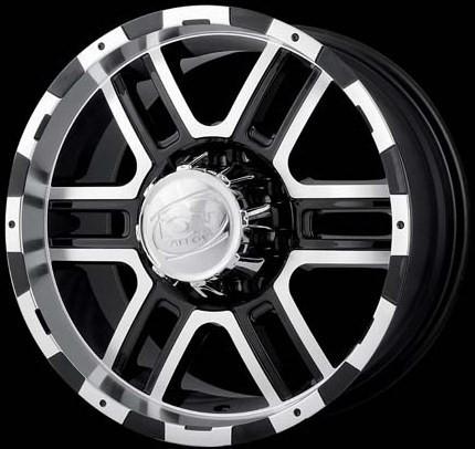 18" x 9" ion alloy 179 f150 expedition navigator black machined wheels rims