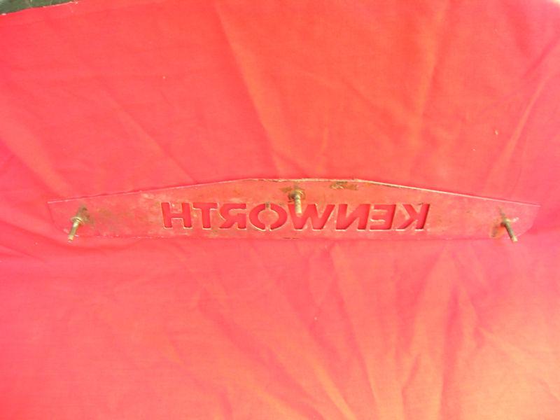 KENWORTH BIG RIG VINT CHROME MUD FLAP NAME PLATE TRUCKER MAN CAVE DECOR, US $15.99, image 4