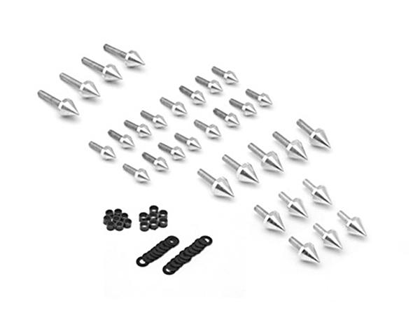 Motorcycle spike fairing bolts silver spiked kit for 2001-2002 suzuki gsxr 1000