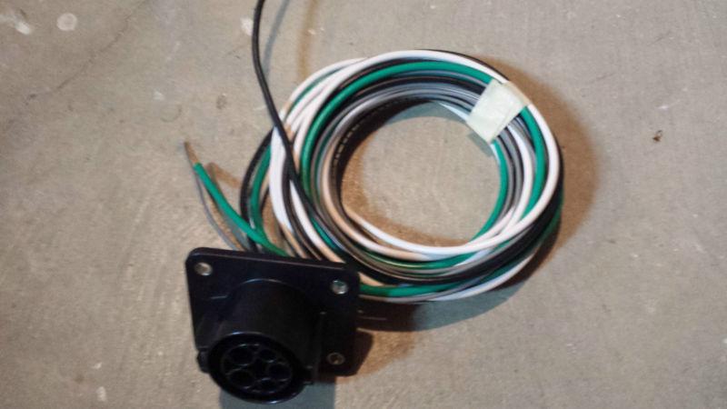 J1772 vehicle inlet, 30 amps, with 6 ft of #10, 30 amp wire, pilot, & prox wire 