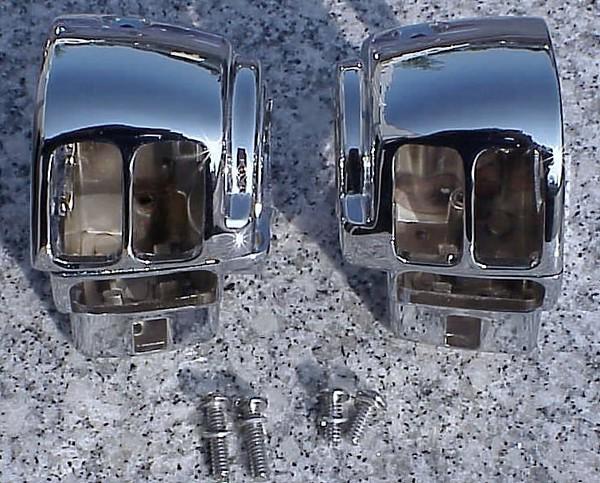 Harley electra glide street glide road glide chrome switch housings