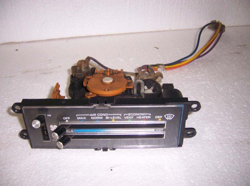 Heater control panel used w vaccum assy 1978 - 1987 el camino monte carlo malibu