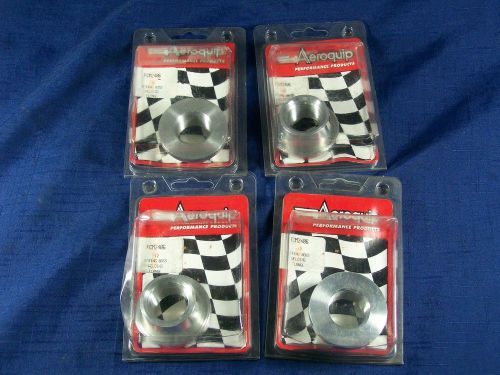 Nascar lot of 4 aeroquip billet aluminum weld on flanges an-12 o-ring boss