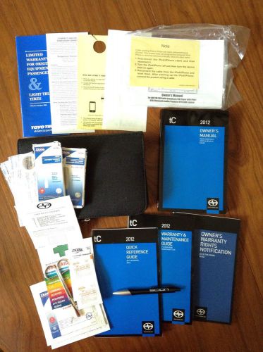 2012 scion tc owner's manual set with factory case