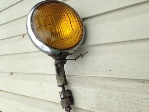 Antique vintage k-d light model 855  amber glass lens fog light lamp rat rod vw