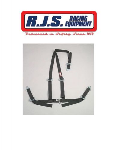 Rjs racing 50520 dune buggy seat belt harness 2&#034; y-type bolt in