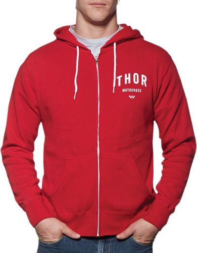 Thor 3050-3146 fleece s6 zip shop red lg