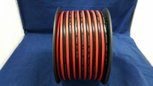8 gauge per 25 ft red black zip wire awg cable power ground stranded copper car