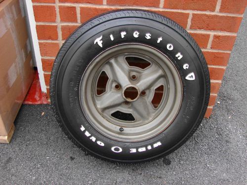 71 72 73 74 75 chevrolet vega gt nos rally wheel a70-13 firestone wide oval tire
