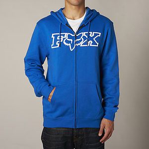 Fox racing legacy mens fheadx zip up hoody blue