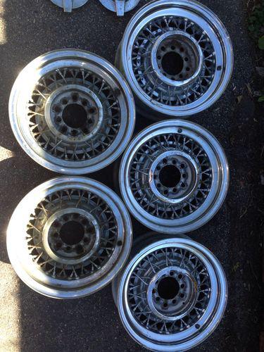 15" 15x5.5 15 5 1/2 wire spoke motor wheel rim chrysler ford scta