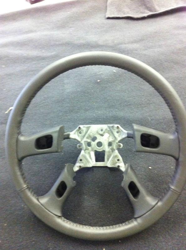Gm leather steering wheel fit many model 