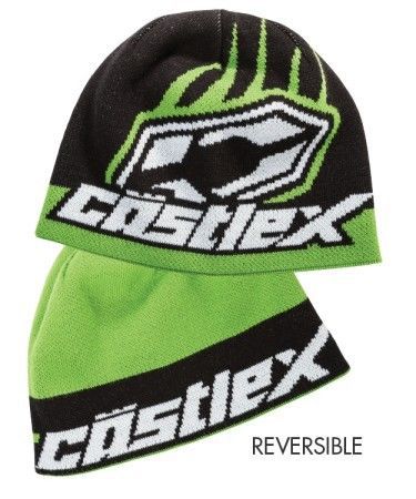 Castle x racewear beanie hat flip-it green