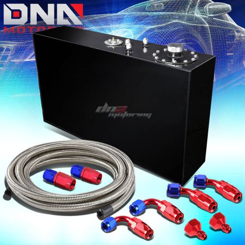 17 gallon top-feed coated race slim fuel cell tank+level sender+nylon line kit