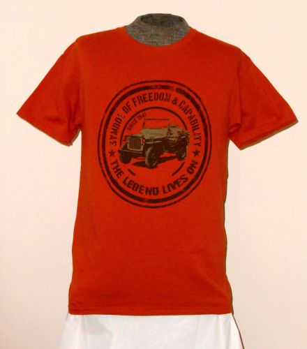 New jeep "symbol of freedom &amp; capability" "the legend lives on" t-shirt md *l@@k