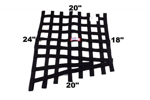 Rjs racing sfi 27.1  black ribbon loop window net 20 x 18 x 20 x 24
