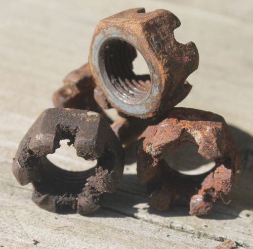 Wrangler jeep tj 4 castle nuts as used on front end steering set up set 4.