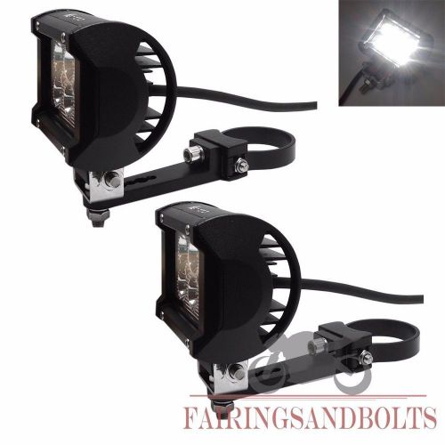 1.75" bracket clamps 18w led spot light for polaris rzr xp arctic cat can am