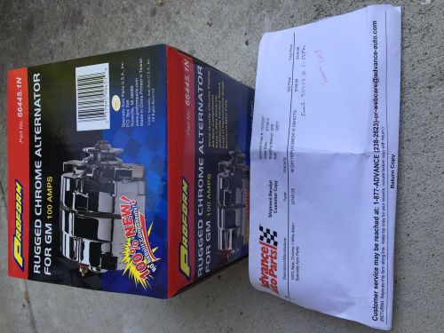Rugged chrome alternator for gm 100 amps