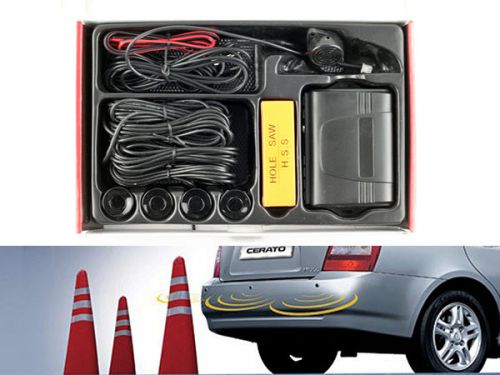 Radar parking sensor system for in car monitor head unit voice warning distance
