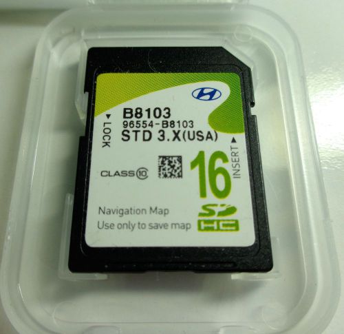 Oem 2015 hyundai grand santa fe navigation sd card map us part# 96554-b8103