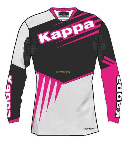 Can-am kappa -ladies kombat technical long sleeve jersey - pink/white